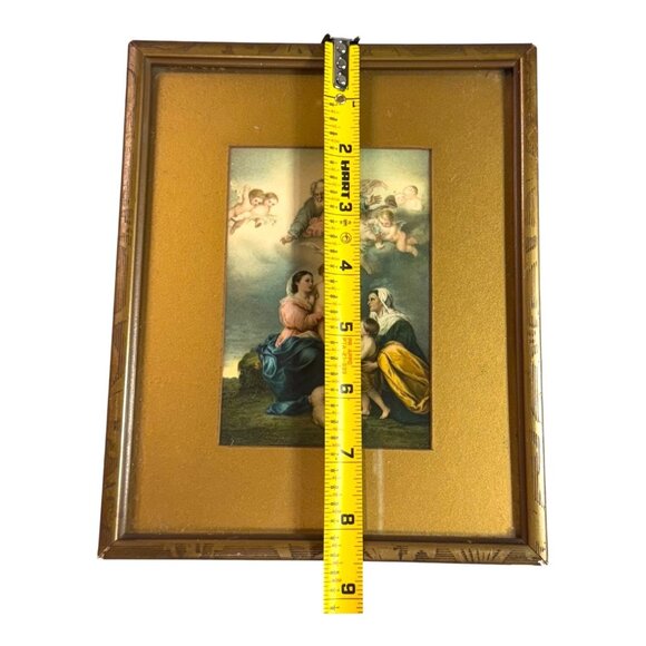 Antique Holy Family Christian Lithograph after Bartolomé Esteban Murillo Vintage - Picture 6 of 6